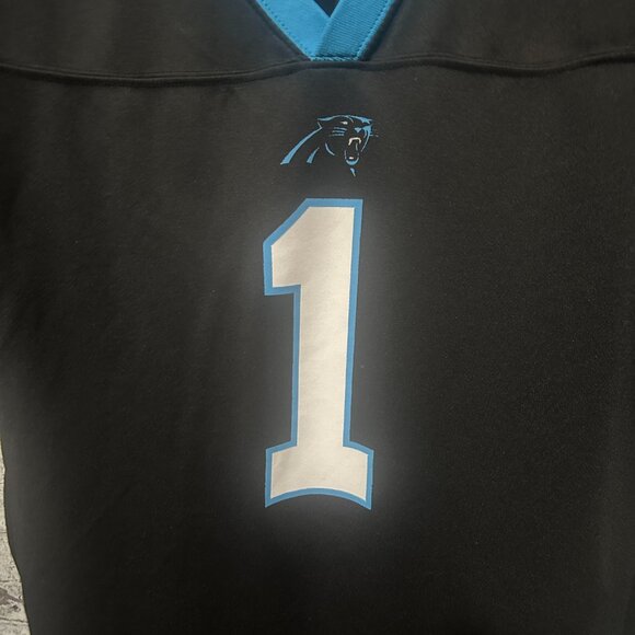 EUC NFL Team Apparel Carolina Panthers Cam Newton Jersey Youth XL (18/20) - Picture 3 of 15